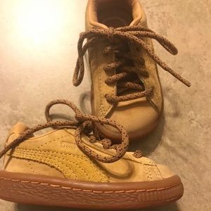 Wheat Suede Puma Classic Toddler 4c